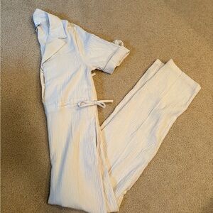 Top Shop Cream Jumpsuit